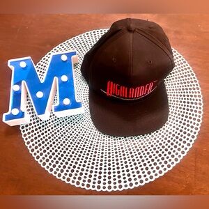 Highlander Black SnapBack Hat, One Size, used